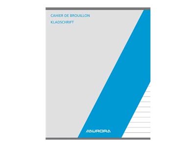1 Cahier piqûre Aurora 165x210 mm, Ligné, 60g, 200 pages