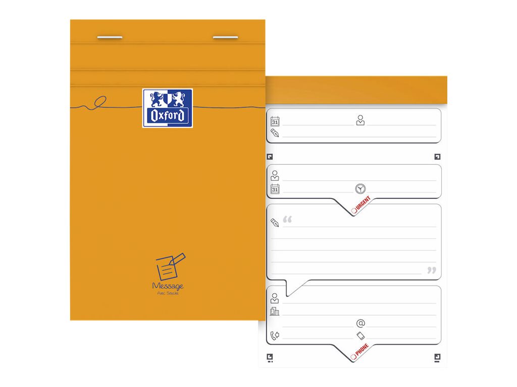 1 Bloc messages ORANGE 11x17 cm, 80 feuilles