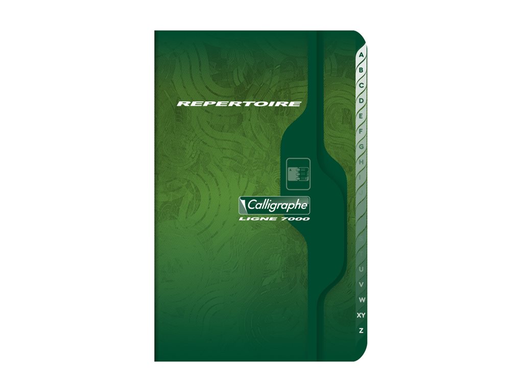 1 Répertoire piqûre Calligraphe 9x14 cm,5x5, 70g, 96 pages
