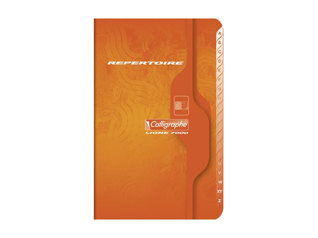 1 Répertoire piqûre Calligraphe 9x14 cm,5x5, 70g, 96 pages