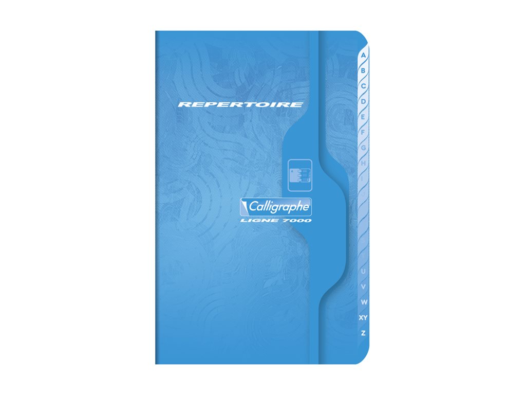 1 Répertoire piqûre Calligraphe 9x14 cm,5x5, 70g, 96 pages