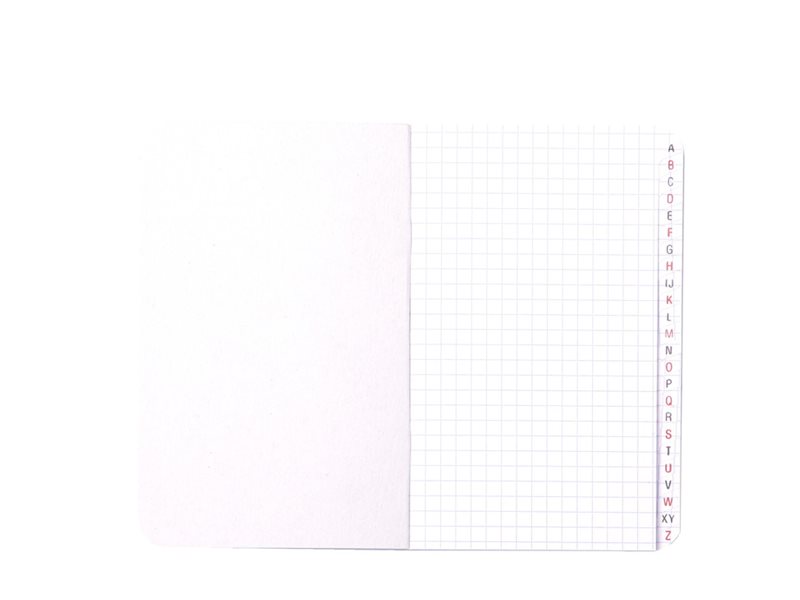 1 Répertoire piqûre Calligraphe 9x14 cm,5x5, 70g, 96 pages