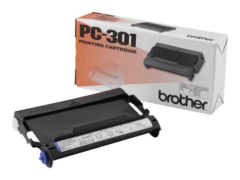 Brother PC-301 consommable pour télécopieur Cartouche de télécopie plus bobine 235 pages Noir 1 pièce(s)