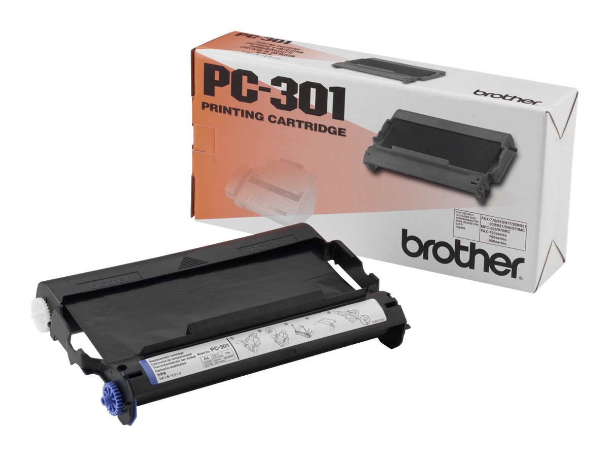 Brother PC-301 consommable pour télécopieur Cartouche de télécopie plus bobine 235 pages Noir 1 pièce(s)