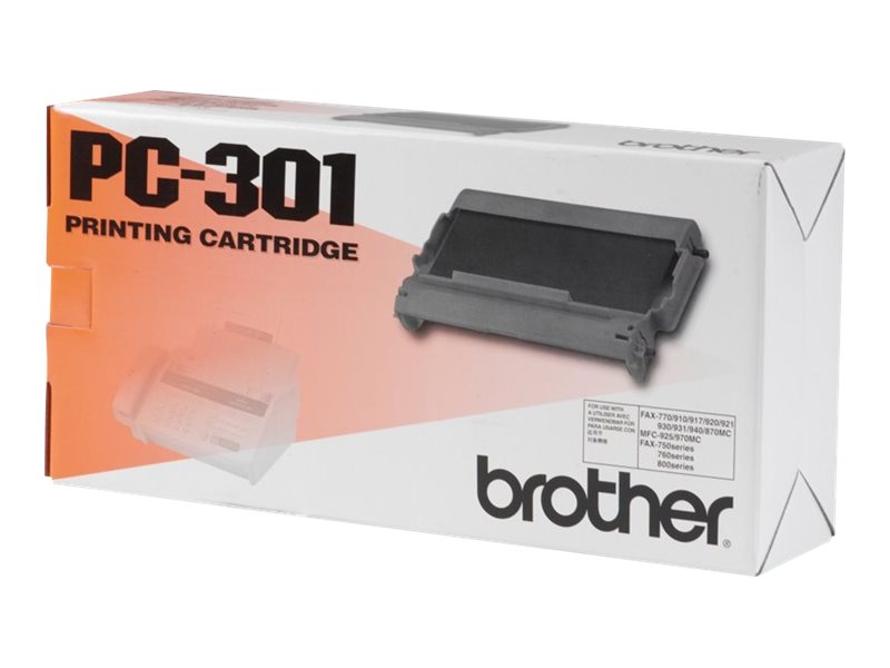 Brother PC-301 consommable pour télécopieur Cartouche de télécopie plus bobine 235 pages Noir 1 pièce(s)
