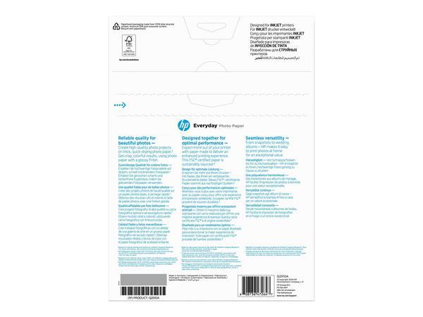 HP Papier photo Everyday, brillant, 200 g/m2, A4 (210 x 297 mm), 100 feuilles