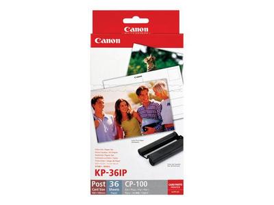 Canon Jeu d'encre couleur et de papier au format 100 x 148 mm KP-36IP, 36 feuilles