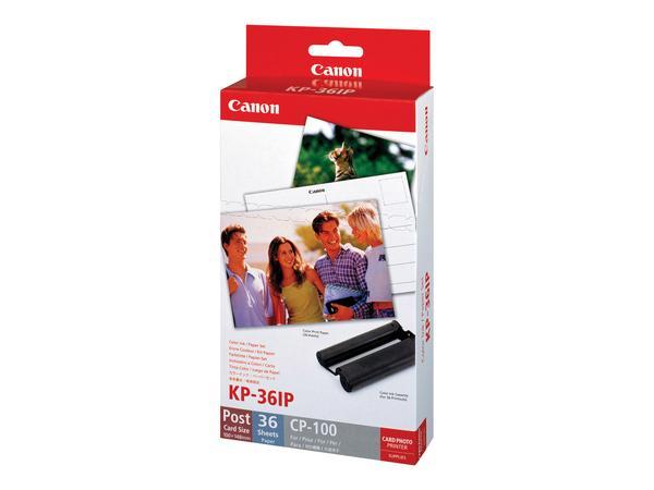 Canon Jeu d'encre couleur et de papier au format 100 x 148 mm KP-36IP, 36 feuilles