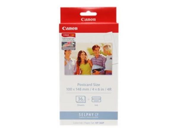 Canon Jeu d'encre couleur et de papier au format 100 x 148 mm KP-36IP, 36 feuilles