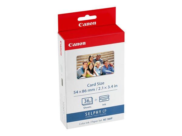 Canon Jeu d'encre couleur et de papier au format 54 x 86 mm KP-36IP, 36 feuilles