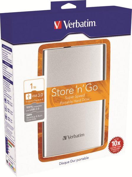 Verbatim Store 'n' Go USB 2.0 Portable Hard Drive 1TB disque dur externe 1 To 5400 tr/min Noir