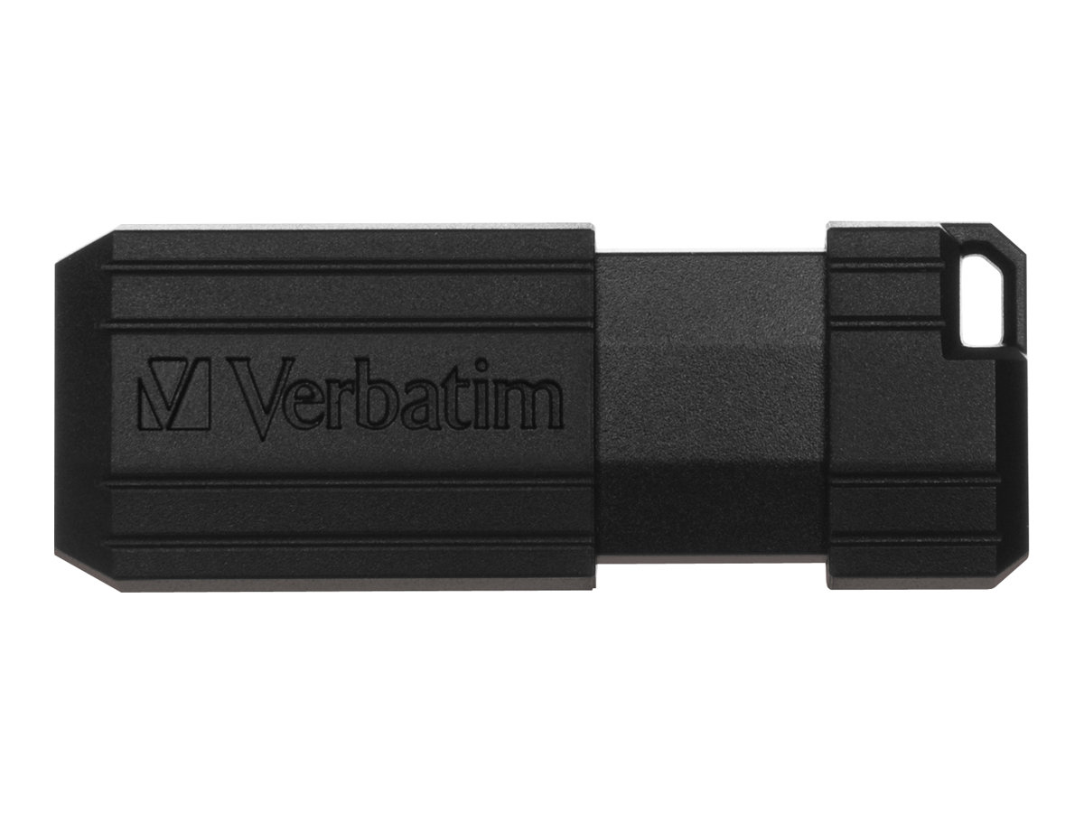 Verbatim Micro-clé USBPinStripe de 64 Go - noire