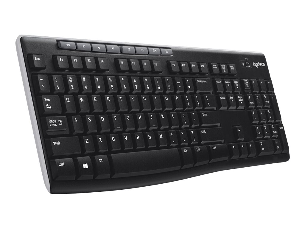 Logitech Wireless Keyboard K270 clavier Maison RF sans fil AZERTY Français Noir
