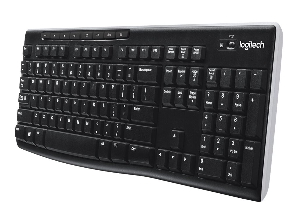 Logitech Wireless Keyboard K270 clavier Maison RF sans fil AZERTY Français Noir