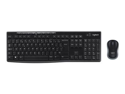 Logitech Wireless Combo MK270 clavier Souris incluse Universel USB AZERTY Français Noir