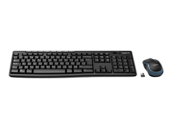 Logitech Wireless Combo MK270 clavier Souris incluse Universel USB AZERTY Français Noir