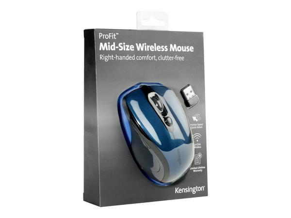 Kensington Souris sans fil taille moyenne Pro Fit® - bleu saphir