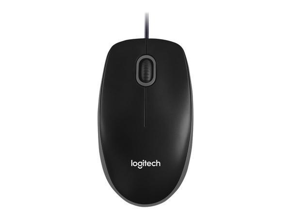 Logitech B100 souris Bureau Ambidextre USB Type-A Optique 800 DPI