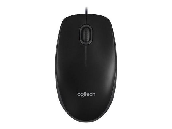 Logitech B100 souris Bureau Ambidextre USB Type-A Optique 800 DPI