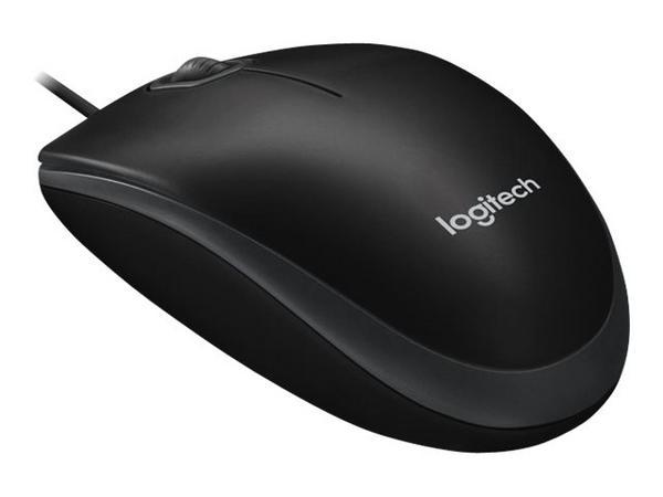 Logitech B100 souris Bureau Ambidextre USB Type-A Optique 800 DPI