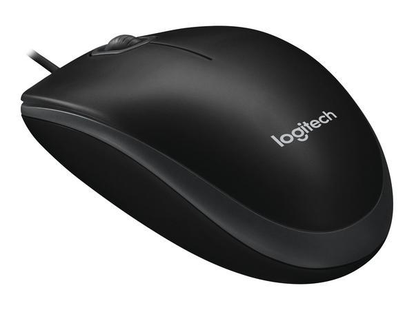 Logitech B100 souris Bureau Ambidextre USB Type-A Optique 800 DPI