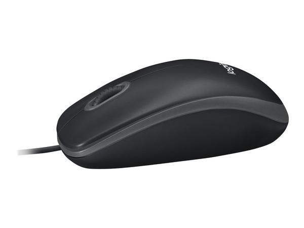 Logitech B100 souris Bureau Ambidextre USB Type-A Optique 800 DPI