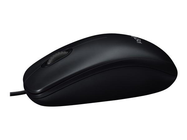 Logitech B100 souris Bureau Ambidextre USB Type-A Optique 800 DPI