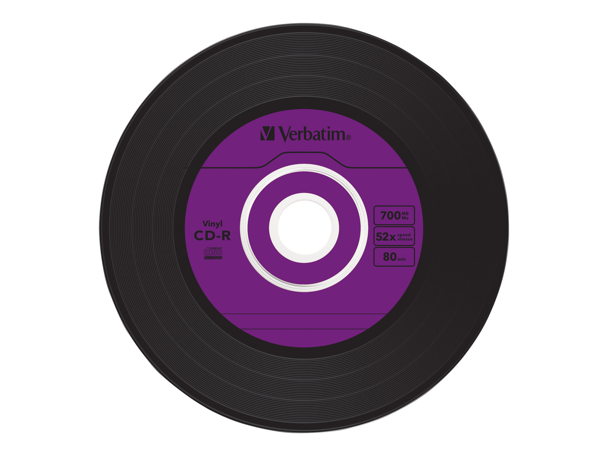 Verbatim CD-R AZO Data Vinyl 700 Mo 52x 10 pièce(s)