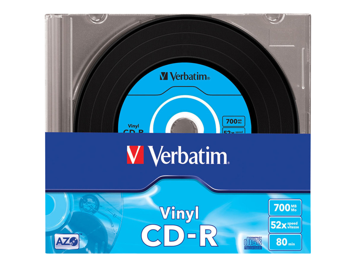 Verbatim CD-R AZO Data Vinyl 700 Mo 52x 10 pièce(s)