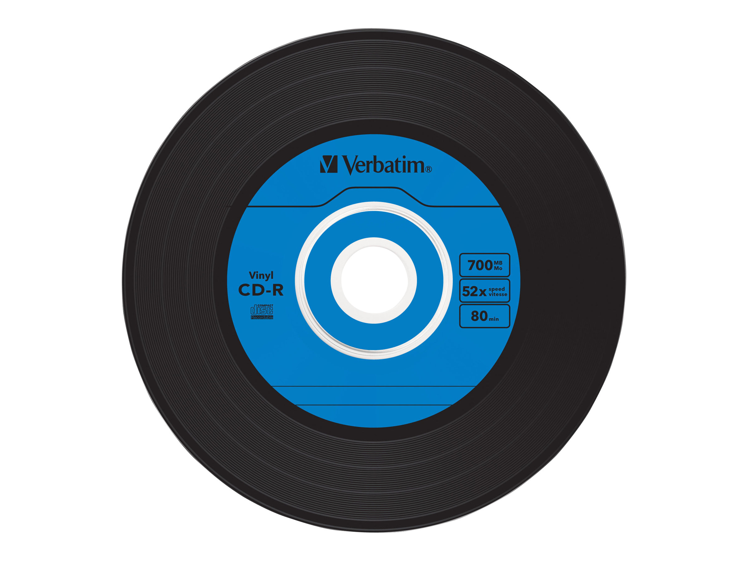 Verbatim CD-R AZO Data Vinyl 700 Mo 52x 10 pièce(s)