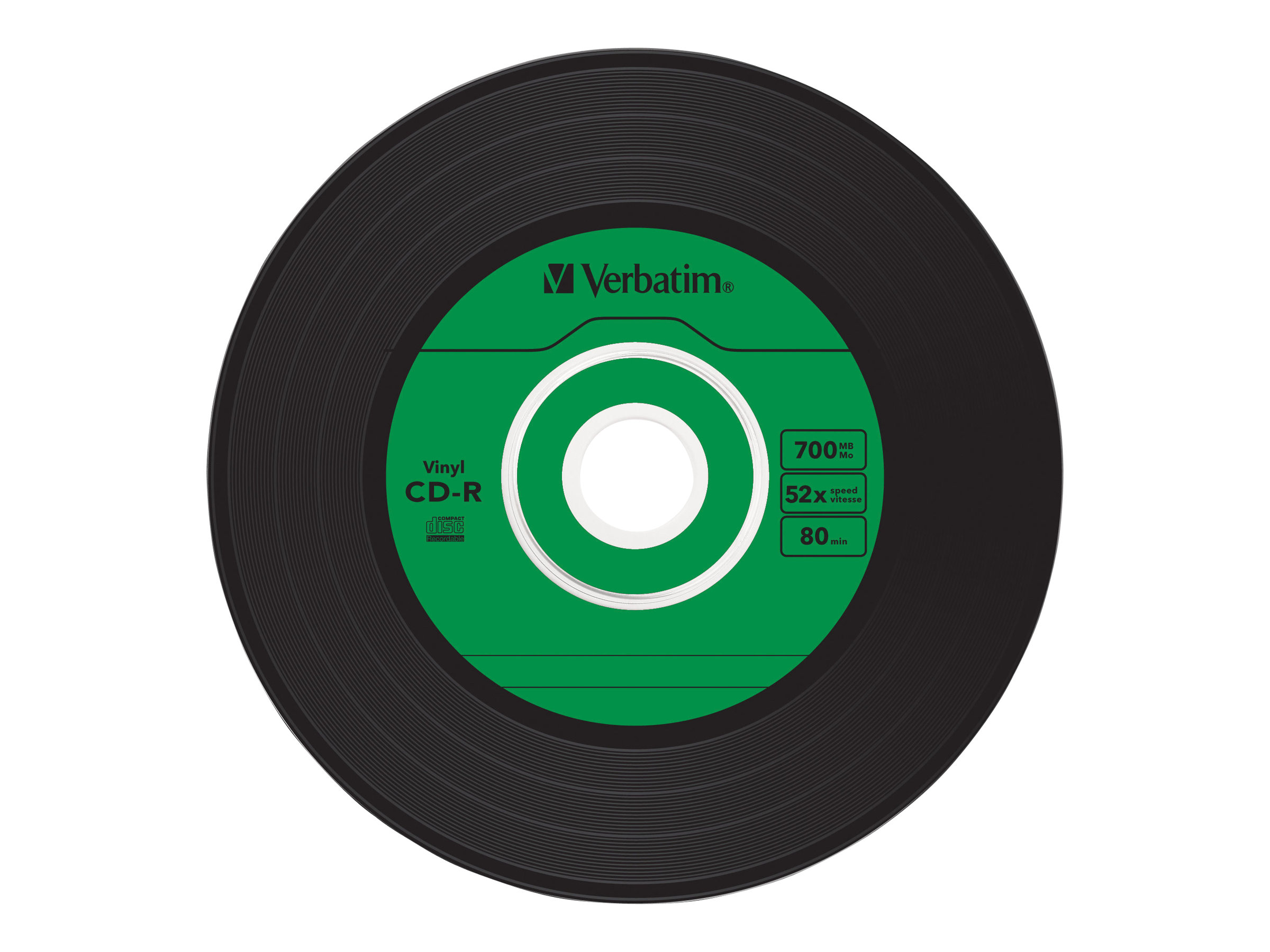 Verbatim CD-R AZO Data Vinyl 700 Mo 52x 10 pièce(s)