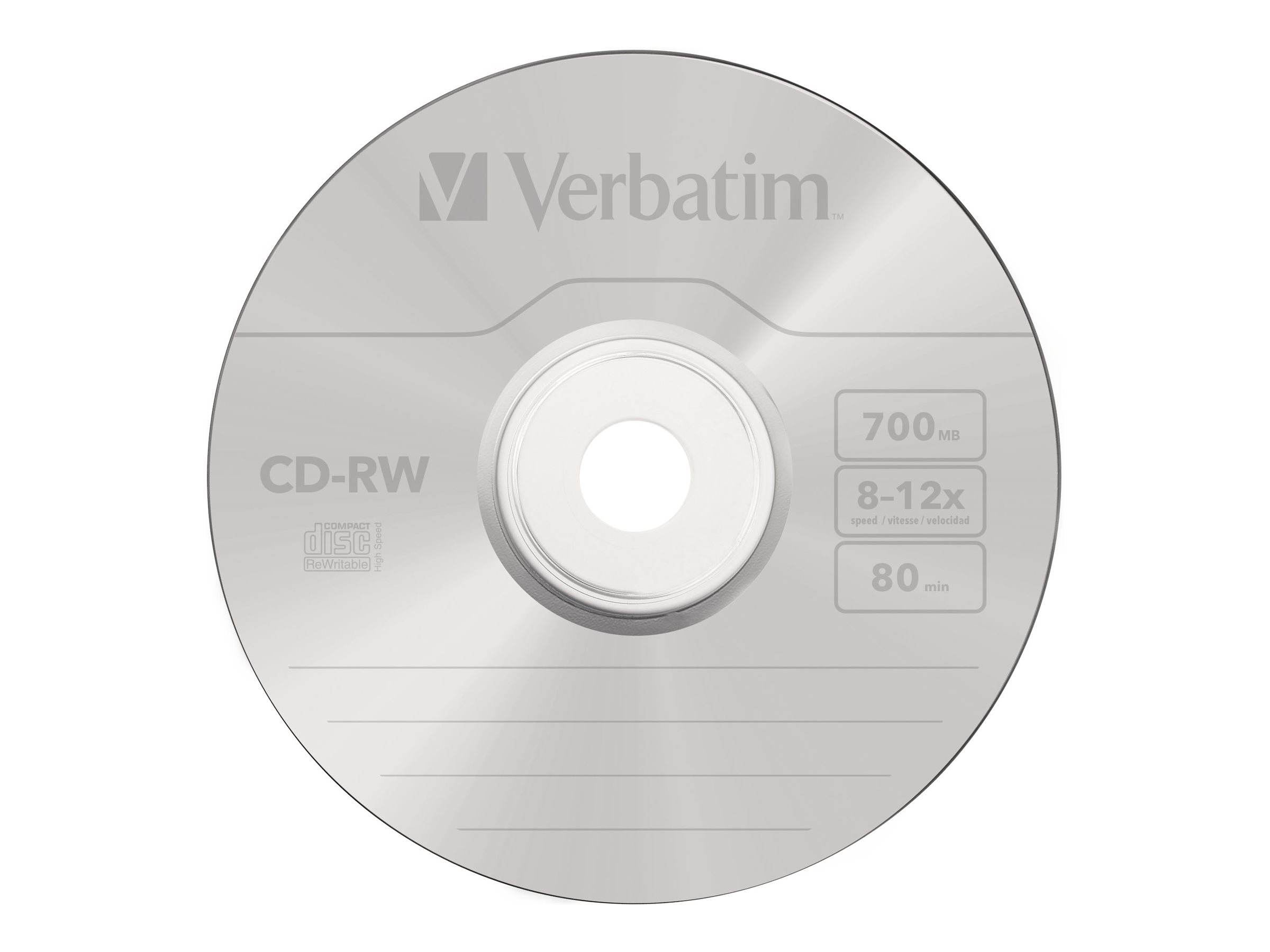 Verbatim CD-RW 12x 700 Mo 10 pièce(s)
