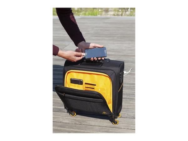 1 Trolley pilot case Polyester 4 roulettes