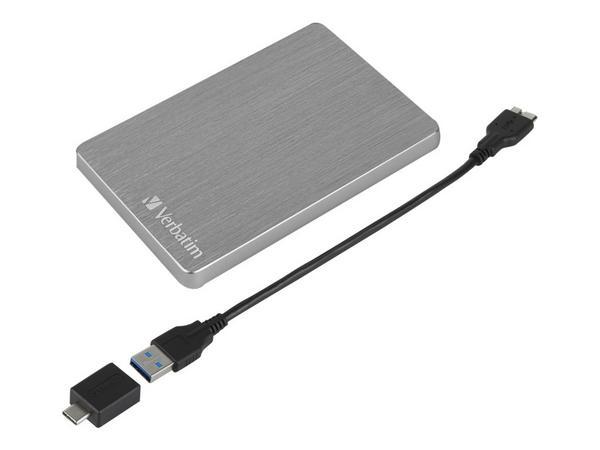 Verbatim Disque dur portable mince Store n Go ALU 1 To gris