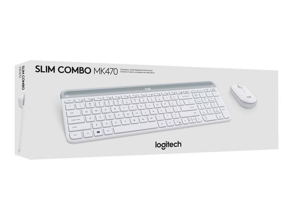 Logitech MK470 clavier Souris incluse Bureau RF sans fil AZERTY Français Blanc