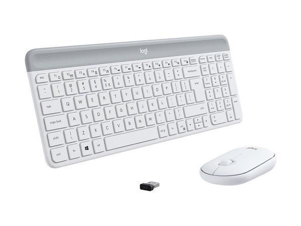 Logitech MK470 clavier Souris incluse Bureau RF sans fil AZERTY Français Blanc