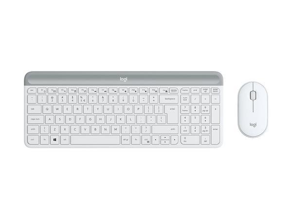 Logitech MK470 clavier Souris incluse Bureau RF sans fil AZERTY Français Blanc