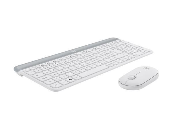 Logitech MK470 clavier Souris incluse Bureau RF sans fil AZERTY Français Blanc