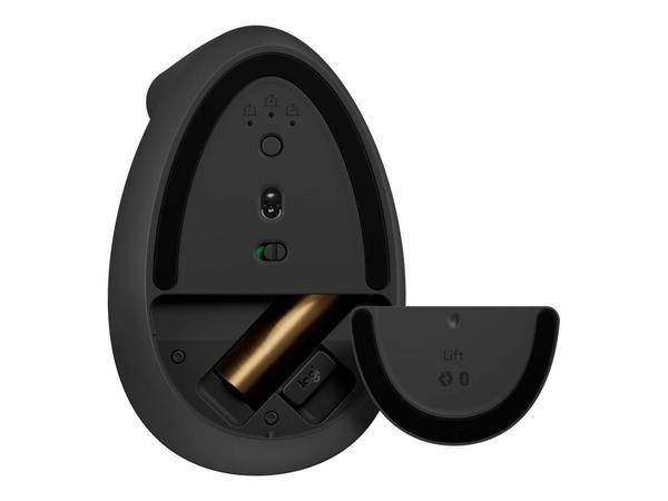 Logitech Lift souris Bureau Gauche RF sans fil + Bluetooth Optique 4000 DPI
