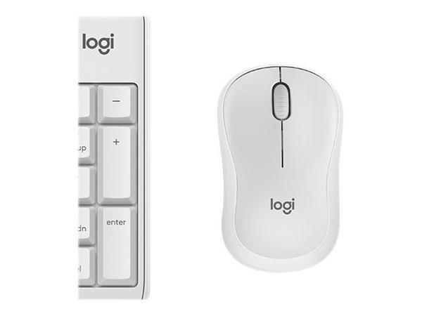 Logitech MK295 Silent Wireless Combo clavier Souris incluse Bureau RF sans fil AZERTY Français Blanc
