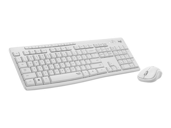 Logitech MK295 Silent Wireless Combo clavier Souris incluse Bureau RF sans fil AZERTY Français Blanc