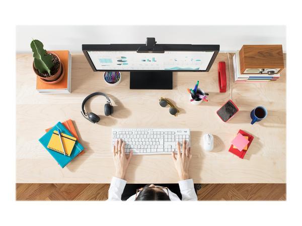 Logitech MK295 Silent Wireless Combo clavier Souris incluse Bureau RF sans fil AZERTY Français Blanc