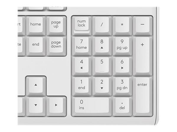 Logitech MK295 Silent Wireless Combo clavier Souris incluse Bureau RF sans fil AZERTY Français Blanc