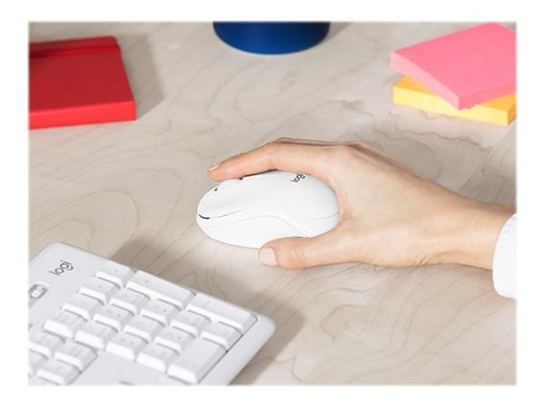 Logitech MK295 Silent Wireless Combo clavier Souris incluse Bureau RF sans fil AZERTY Français Blanc