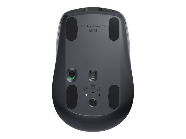 Logitech MX Anywhere 3S souris Bureau Droitier RF sans fil + Bluetooth Laser 8000 DPI