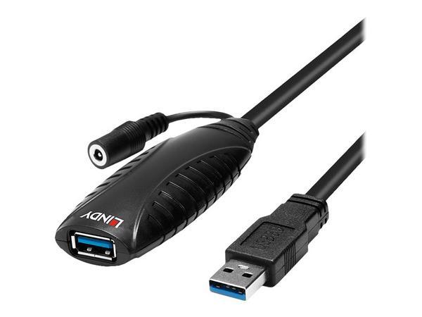 Lindy 43156 câble USB USB 3.2 Gen 1 (3.1 Gen 1) 10 m USB A Noir