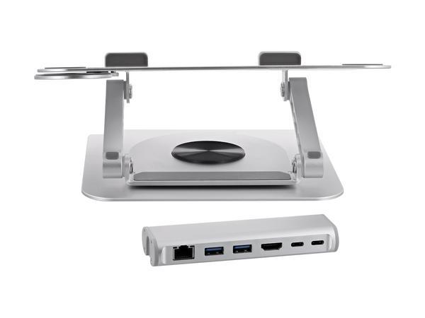 1 SUPPORT PC PORTABLE AVEC HUB 6 EN 1