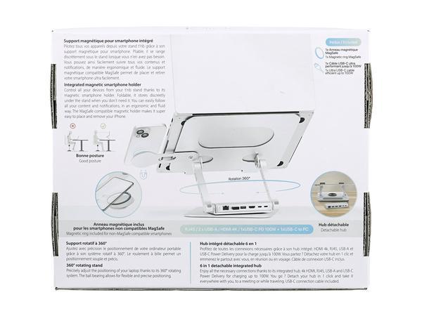 1 SUPPORT PC PORTABLE AVEC HUB 6 EN 1