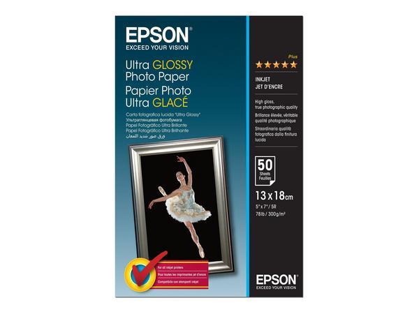 EPSON S041944 Ultra brillant photo  papier inkjet 300g/m2 130x180mm 50 feuilles pack de 1