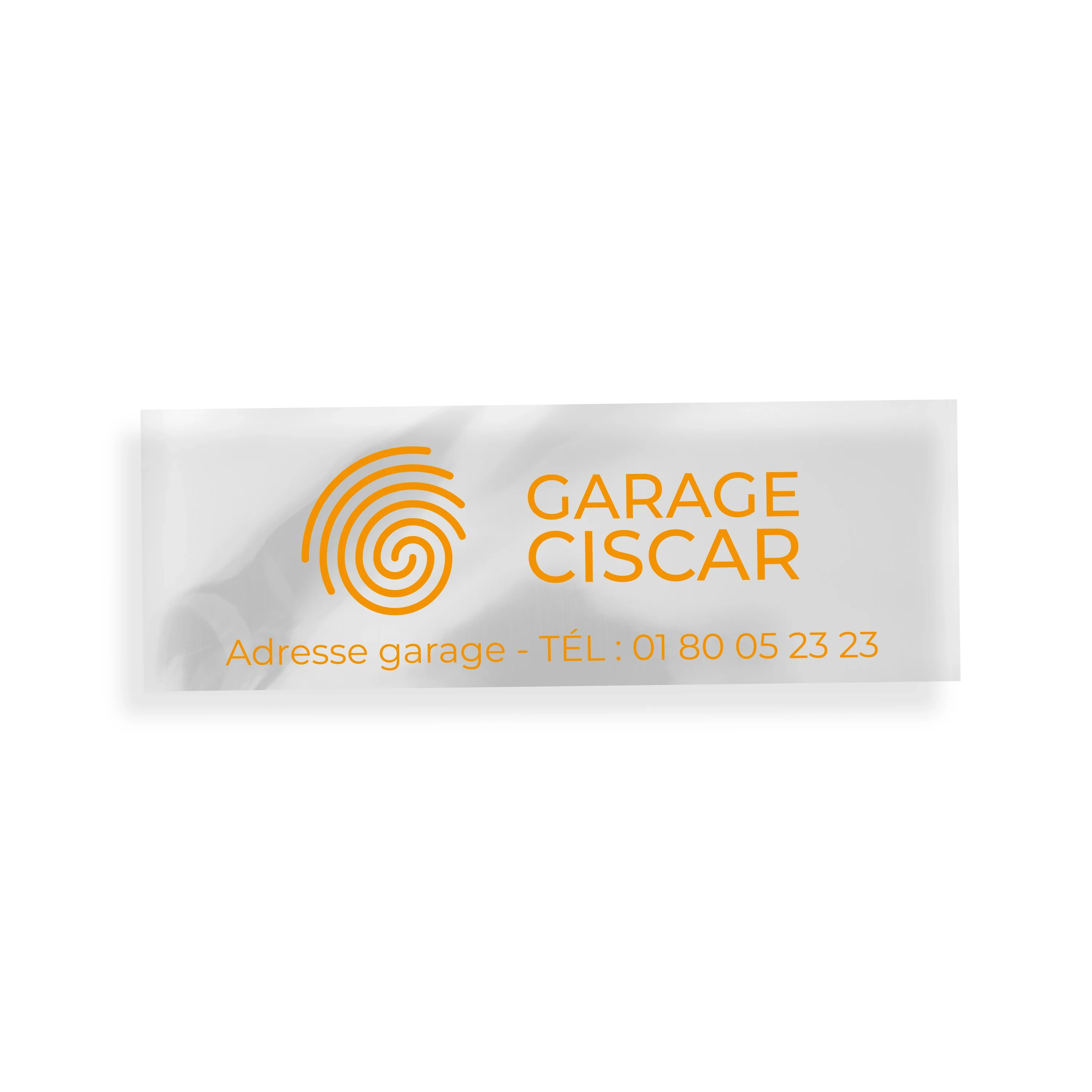 ADHÉSIF SIGNATURE DE COFFRE TRANSPARENT